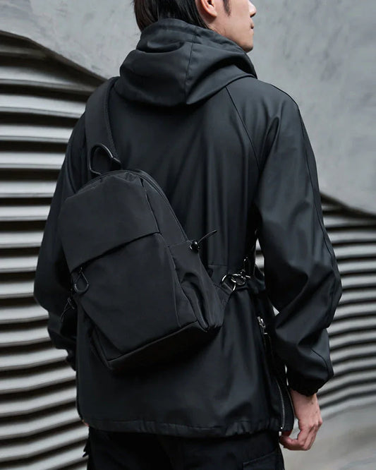 Sleek Urban Tech Sling Bag - techwear-core - Sleek Urban Tech Sling Bag for Everyday Use