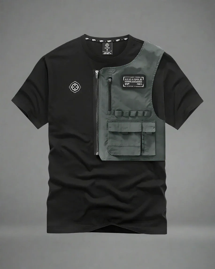 Smart Pocket Tee for All - tactical t-shirt - Smart Pocket Tee for Versatile Urban Wear