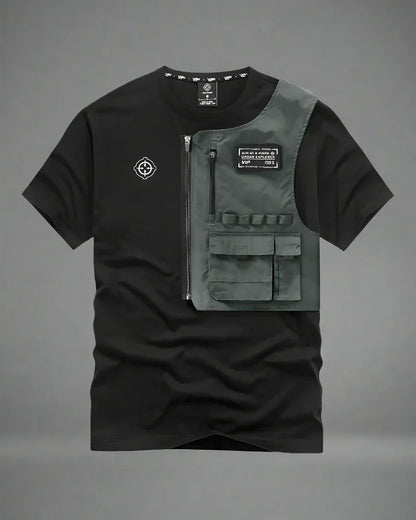 Smart Pocket Tee for All - tactical t-shirt - Smart Pocket Tee for Versatile Urban Wear