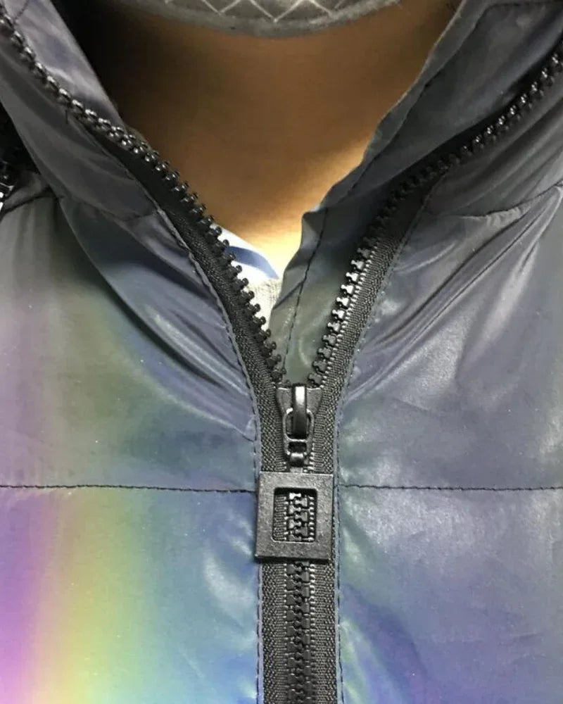 Smart Reflective Winter Jacket -  contemporary style jacket - Reflective Winter Jacket with Hood for Style