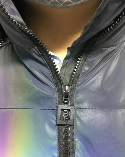 Smart Reflective Winter Jacket -  contemporary style jacket - Reflective Winter Jacket with Hood for Style