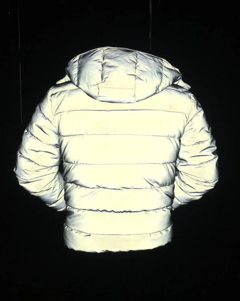 Smart Reflective Winter Jacket -  durable winter coat - Reflective Winter Jacket with Hood for Style