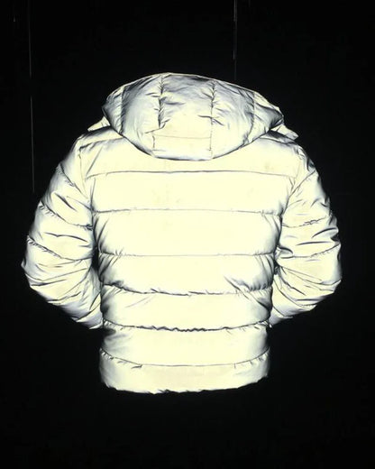 Smart Reflective Winter Jacket -  durable winter coat - Reflective Winter Jacket with Hood for Style
