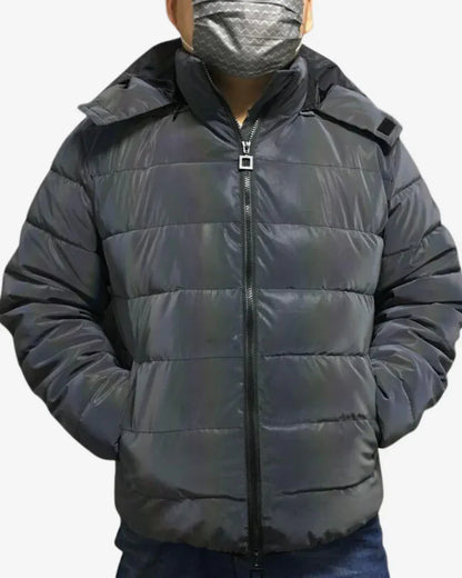 Smart Reflective Winter Jacket - reflective jacket - Reflective Winter Jacket with Hood for Style
