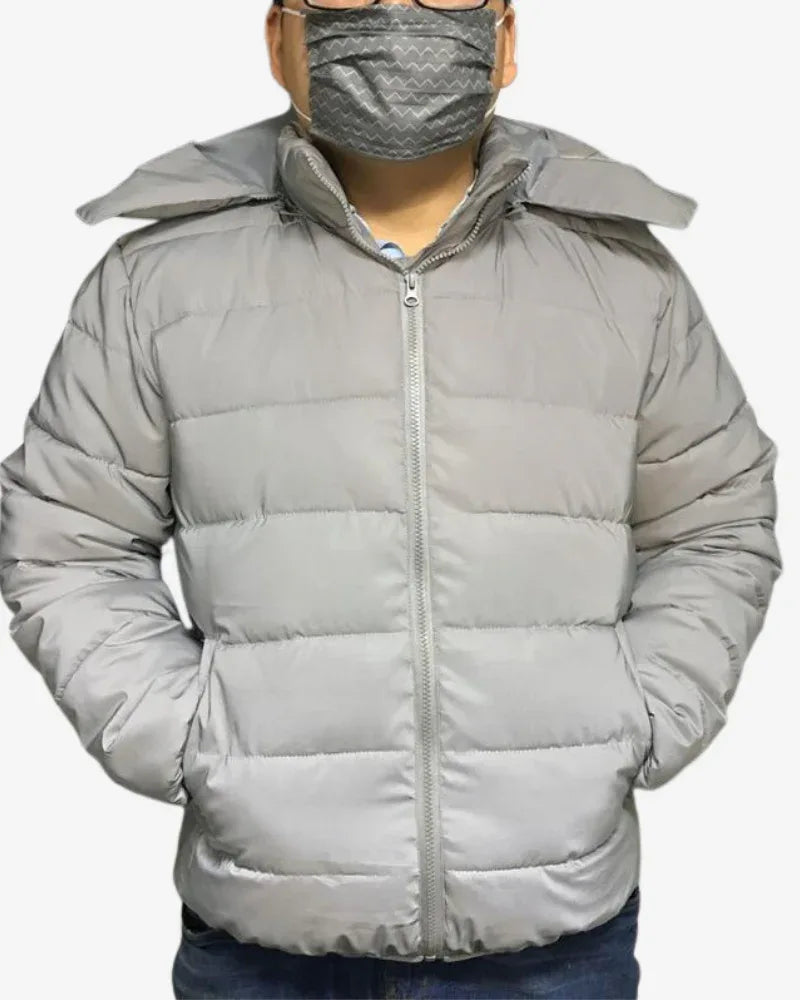 Smart Reflective Winter Jacket -  winter coat - Reflective Winter Jacket with Hood for Style