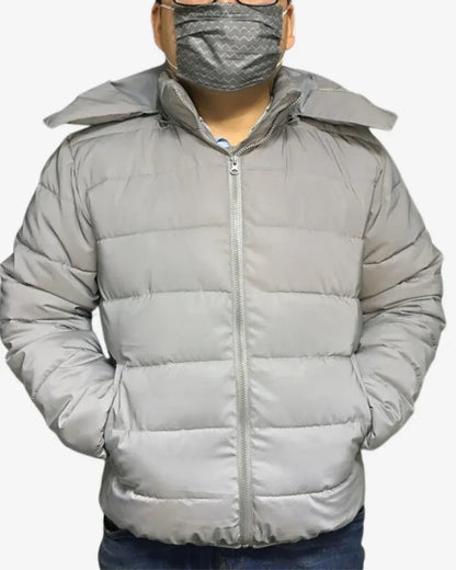 Smart Reflective Winter Jacket -  winter coat - Reflective Winter Jacket with Hood for Style