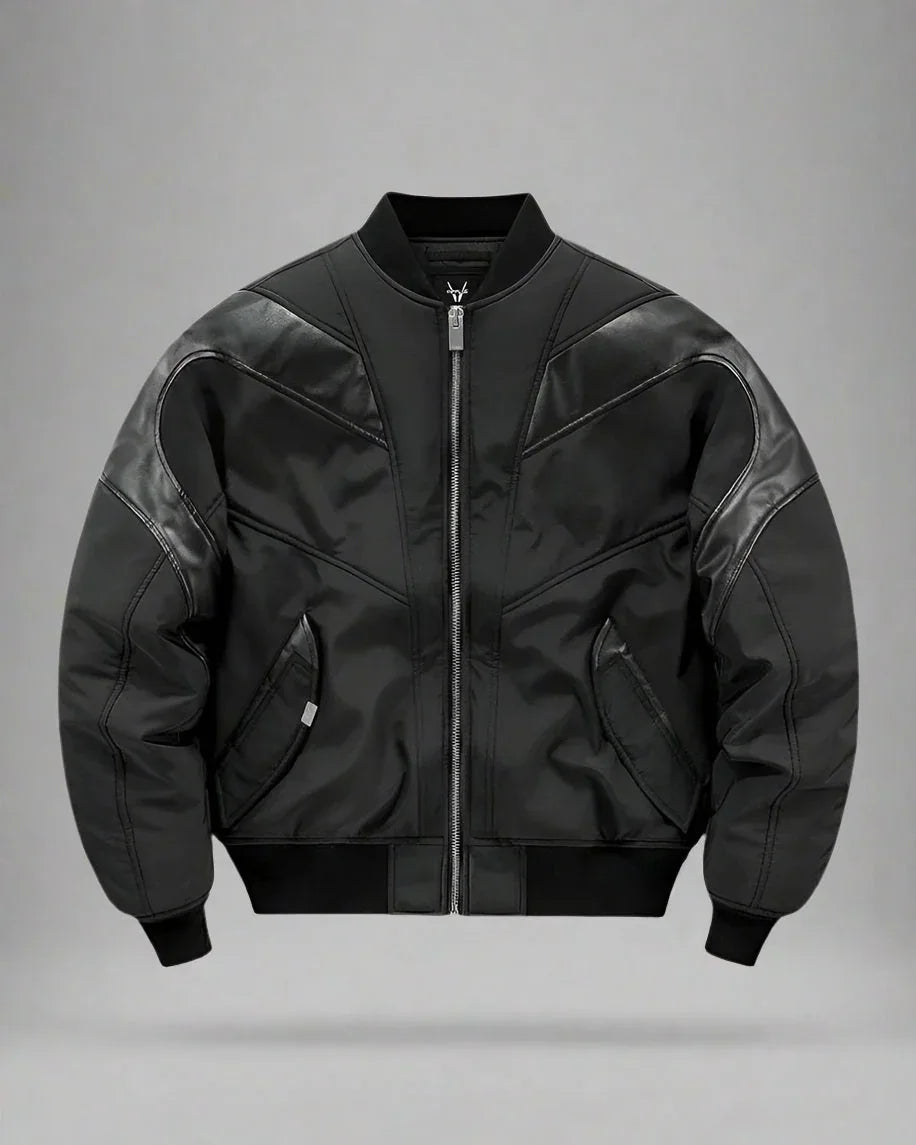 Snug Patchwork Bomber Jacket - bomber jacket - Snug Patchwork Bomber Jacket for Urban Style