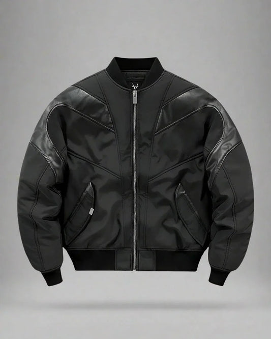Snug Patchwork Bomber Jacket - bomber jacket - Snug Patchwork Bomber Jacket for Urban Style