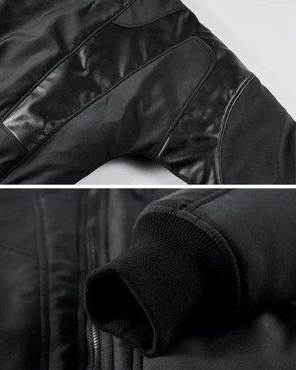 Snug Patchwork Bomber Jacket -  urban style - Snug Patchwork Bomber Jacket for Urban Style