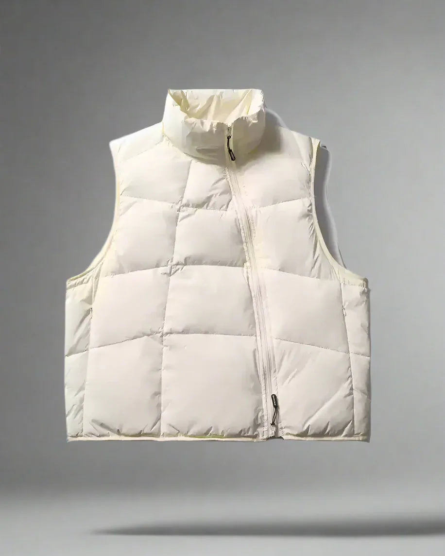 Snug Winter Vest with Zipper -  duck down vest - Snug Winter Vest with Zipper for Comfort