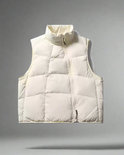 Snug Winter Vest with Zipper -  duck down vest - Snug Winter Vest with Zipper for Comfort