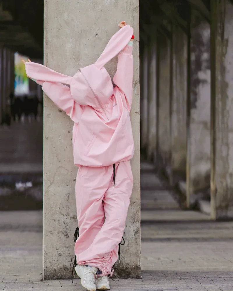 Snuggly Bunny Ears Sweatshirt -  insulated sweatshirt - Snuggly Bunny Ears Waterproof Hoodie