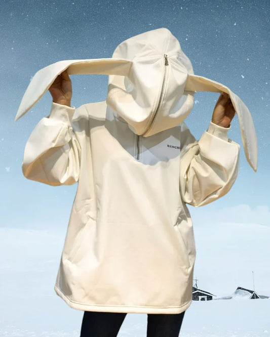 Snuggly Bunny Ears Sweatshirt - high-performance materials - Snuggly Bunny Ears Waterproof Hoodie