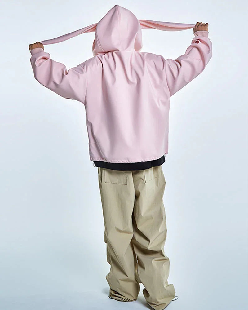 Snuggly Bunny Ears Sweatshirt -  breathable hoodie - Snuggly Bunny Ears Waterproof Hoodie