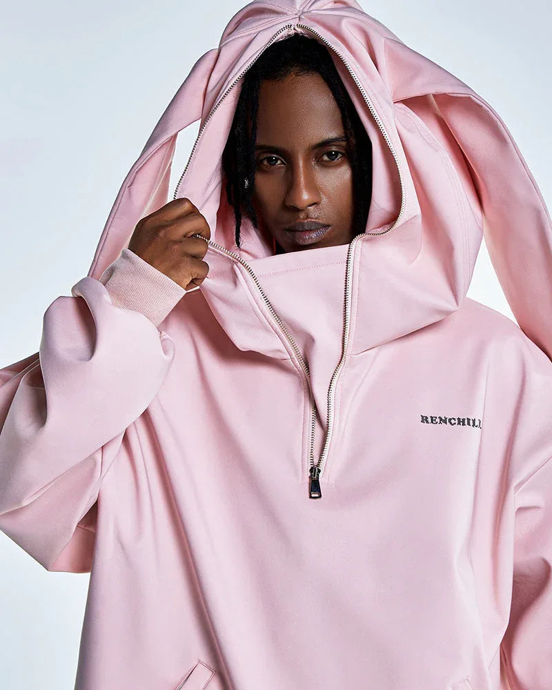 Snuggly Bunny Ears Sweatshirt -  waterproof hoodie - Snuggly Bunny Ears Waterproof Hoodie