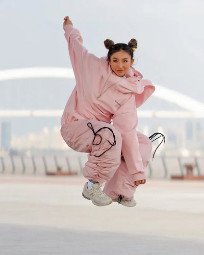 Snuggly Bunny Ears Sweatshirt -  techwear fashion - Snuggly Bunny Ears Waterproof Hoodie