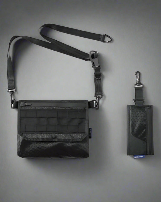 Chic Black Sling Bag Set