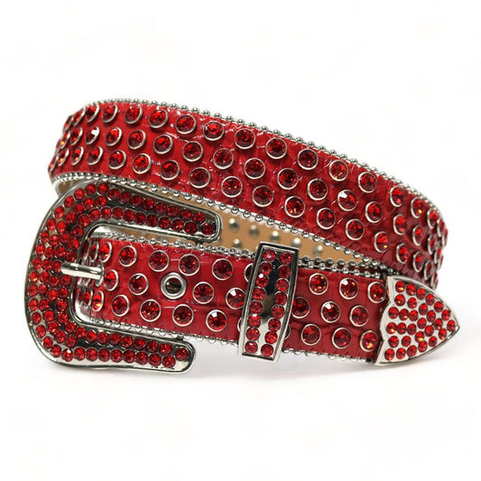 Sparkling Rhinestone Buckle Belt - rhinestone belt - Stylish Rhinestone Buckle Belt for Streetwear