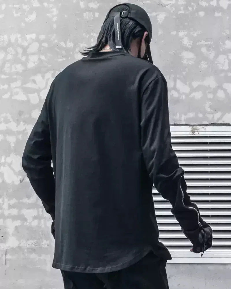 Spooky Skeleton Long Sleeve Shirt -  long sleeve - Spooky Skeleton Long Sleeve Shirt for Street Style