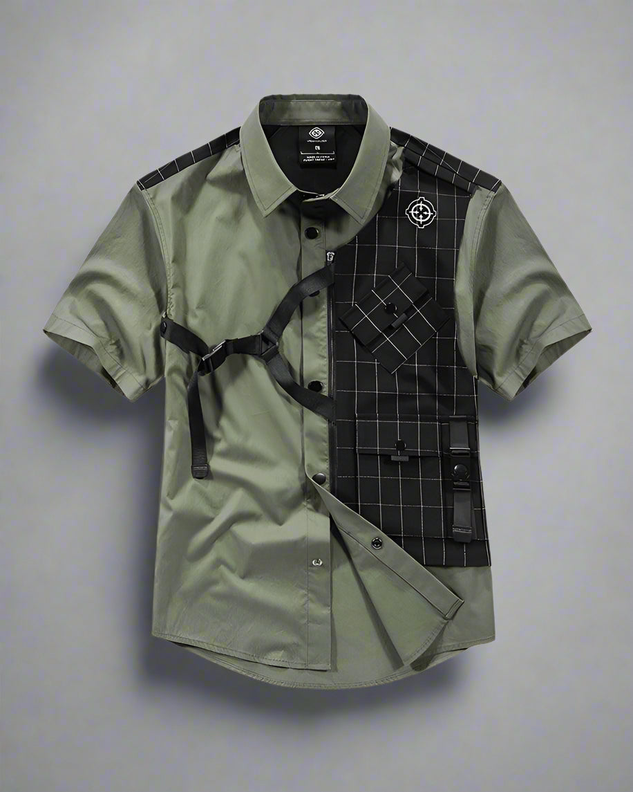 Urban Layered Tech Style Top