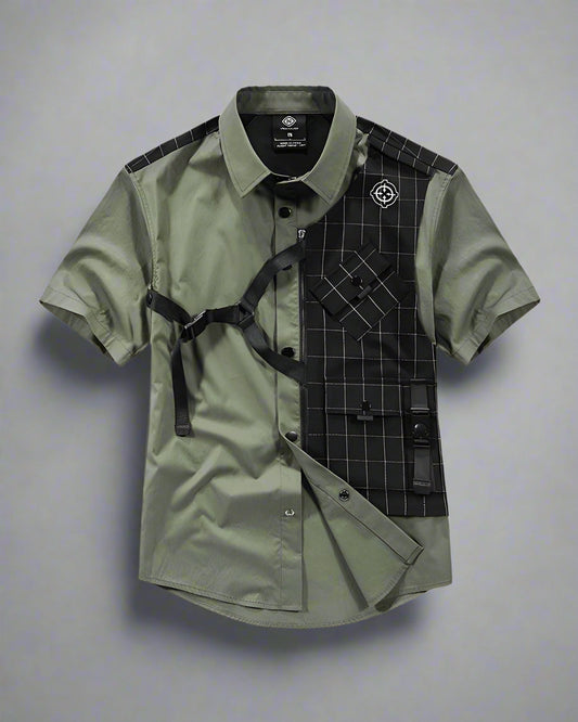 Urban Layered Tech Style Top
