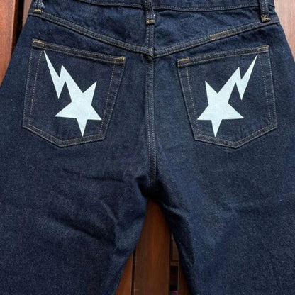 Star Butt Jeans - star jeans - Y2K Streetwear Star Butt Jeans for Unique Style