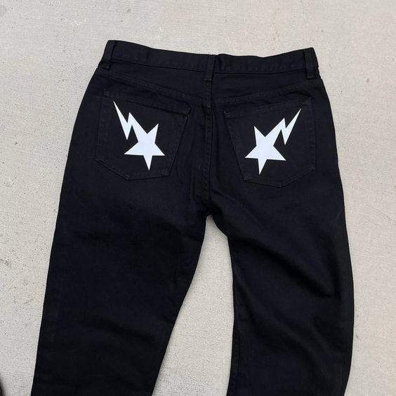 Star Butt Jeans - y2k-core - Y2K Streetwear Star Butt Jeans for Unique Style