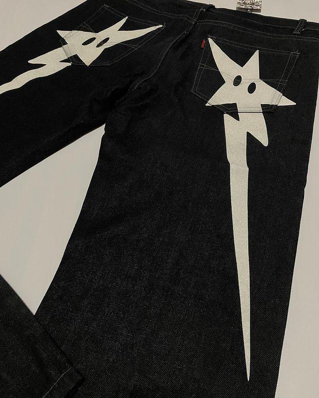 Star Butt Jeans - y2k-core - Y2K Streetwear Star Butt Jeans for Unique Style