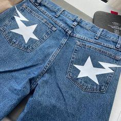 Star Butt Jeans -  y2k fashion - Y2K Streetwear Star Butt Jeans for Unique Style