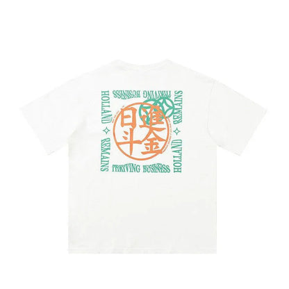 Statement-Making Graphic Big Tee -  oversized tee - Graphic Big Tee with Japanese Aesthetic Design