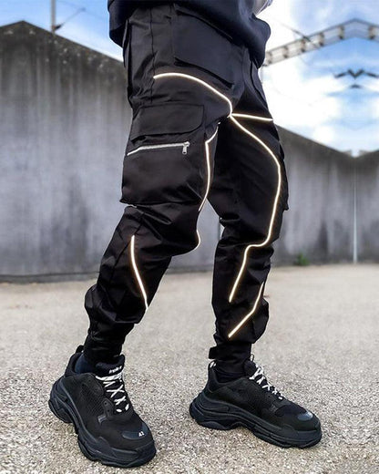 Stealth Reflective Tactical Cargo - cargo pants - Reflective Tactical Cargo Pants for Men