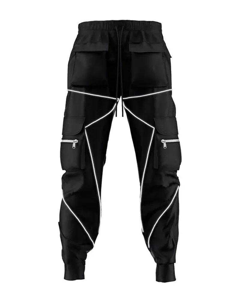 Stealth Reflective Tactical Cargo -  modern streetwear cargo - Reflective Tactical Cargo Pants for Men