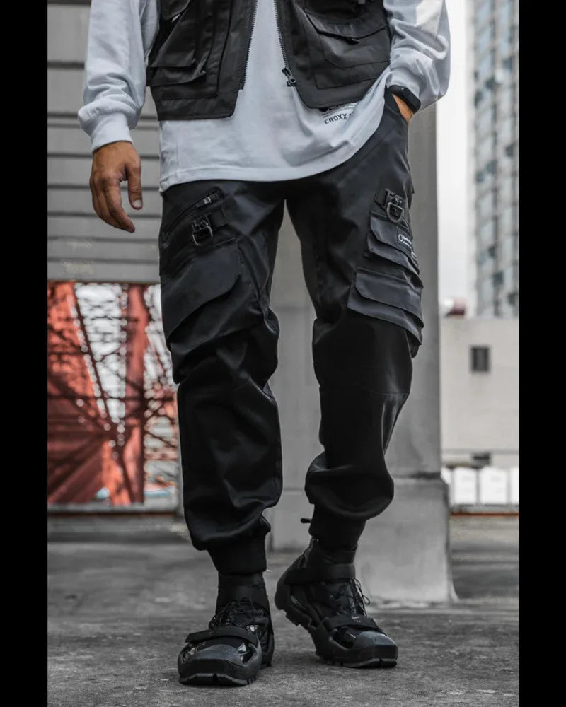 Stealth Utility Cargo Trousers -  black pants - Versatile Black Cargo Trousers for Everyday Use