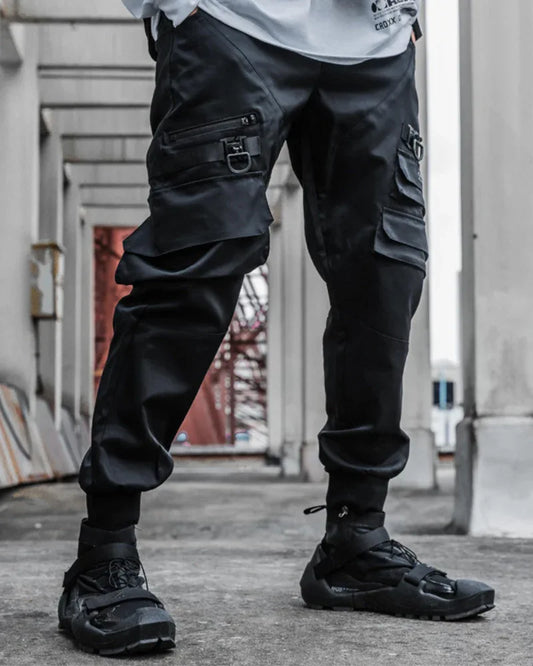 Stealth Utility Cargo Trousers - cargo trousers - Versatile Black Cargo Trousers for Everyday Use