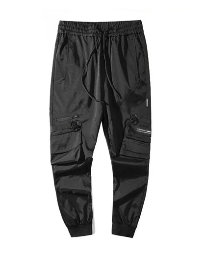 Stealth Utility Cargo Trousers -  durable trousers - Versatile Black Cargo Trousers for Everyday Use