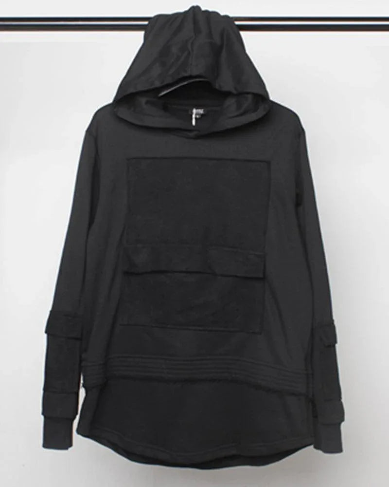 Stealthy Black Ninja Hoodie - black hoodie - Stealthy Black Ninja Hoodie for Daily Urban Wear