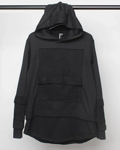 Stealthy Black Ninja Hoodie - black hoodie - Stealthy Black Ninja Hoodie for Daily Urban Wear