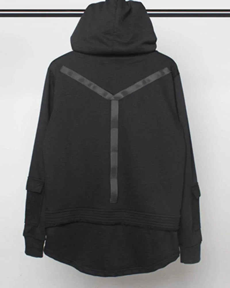 Stealthy Black Ninja Hoodie - comfortable urban hoodie - Stealthy Black Ninja Hoodie for Daily Urban Wear