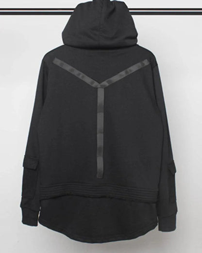 Stealthy Black Ninja Hoodie - comfortable urban hoodie - Stealthy Black Ninja Hoodie for Daily Urban Wear