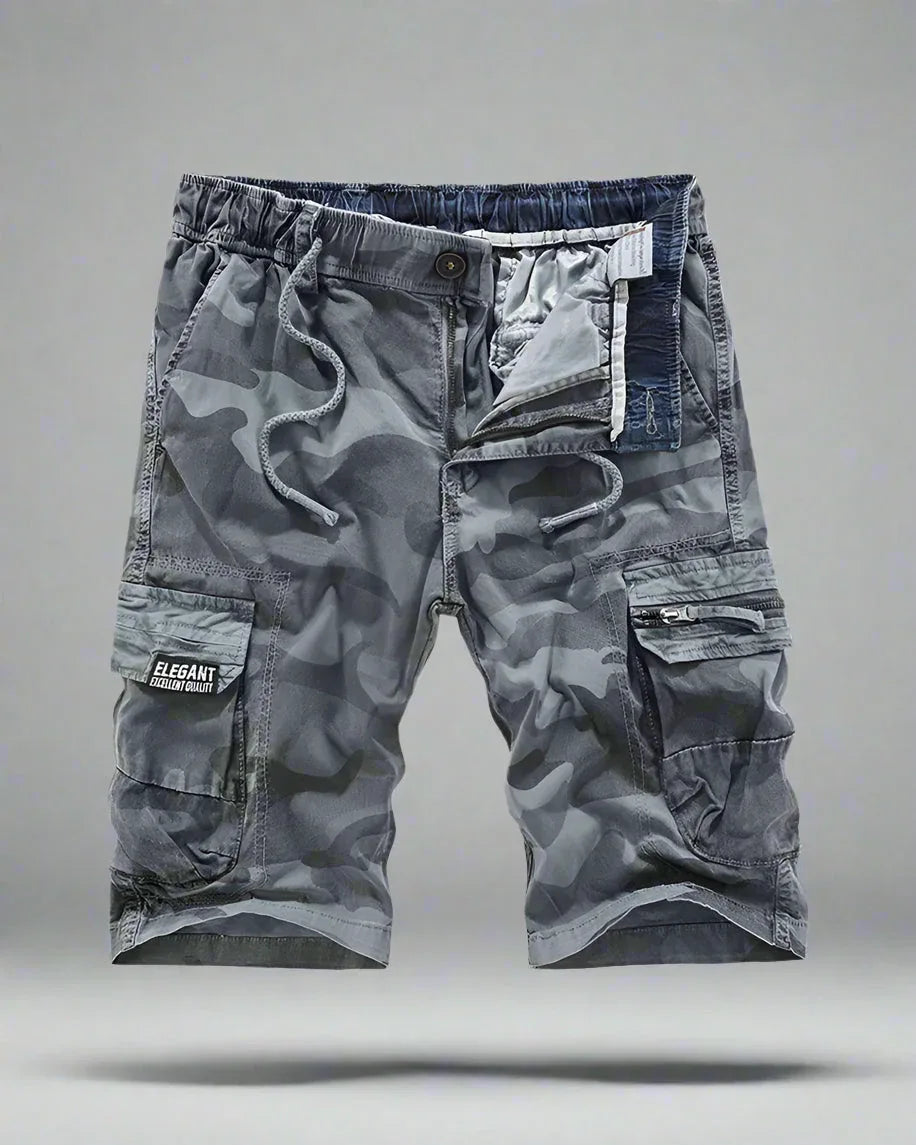 Stealthy Cargo Utility Shorts - camo shorts - Stealthy Cargo Utility Shorts for Outdoor Fun
