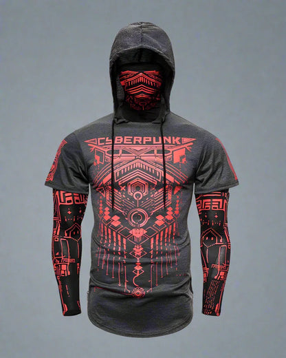 Stealthy Ninja Mask Hoodie -  adjustable hood - Stylish Stealthy Ninja Mask Hoodie for All