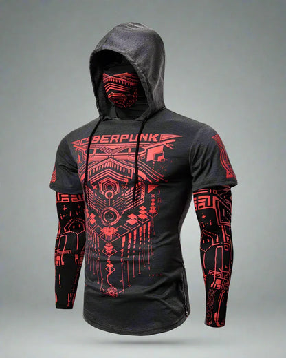 Stealthy Ninja Mask Hoodie -  comfortable wear - Stylish Stealthy Ninja Mask Hoodie for All