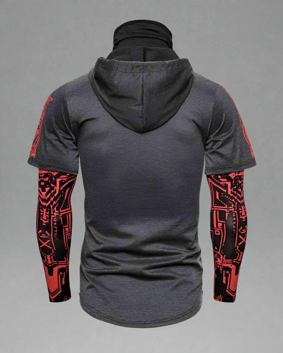 Stealthy Ninja Mask Hoodie -  everyday wear - Stylish Stealthy Ninja Mask Hoodie for All