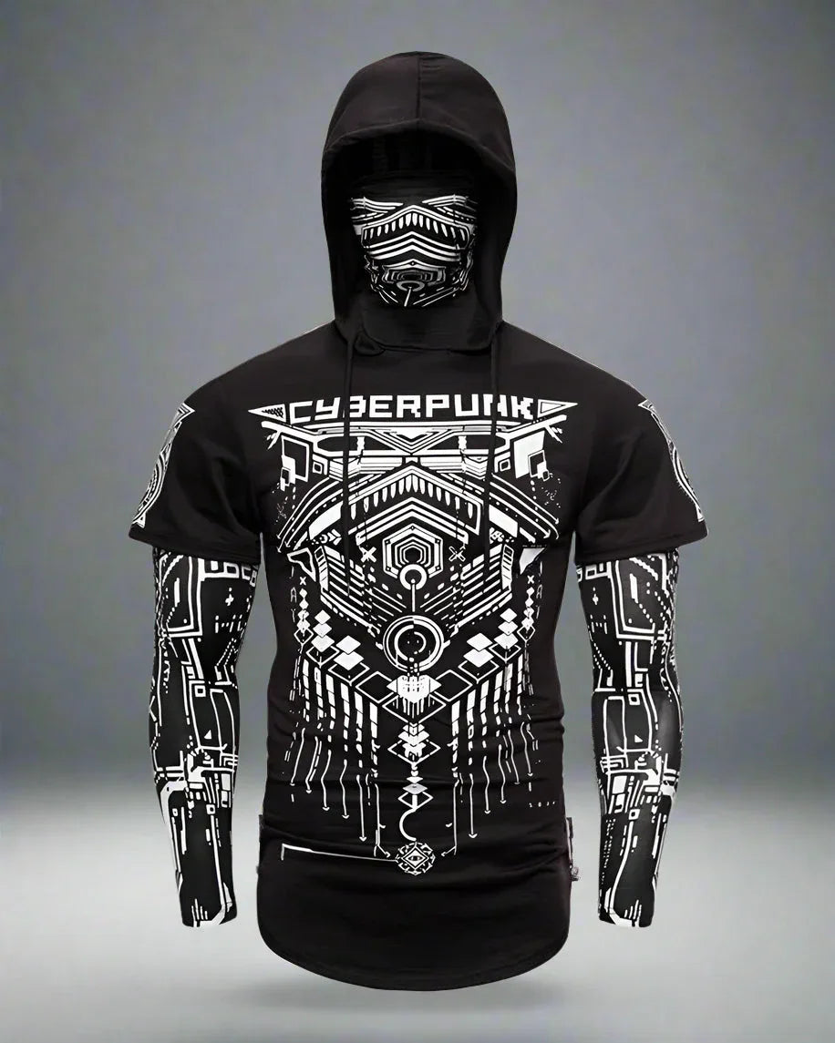 Stealthy Ninja Mask Hoodie - hooded jacket - Stylish Stealthy Ninja Mask Hoodie for All