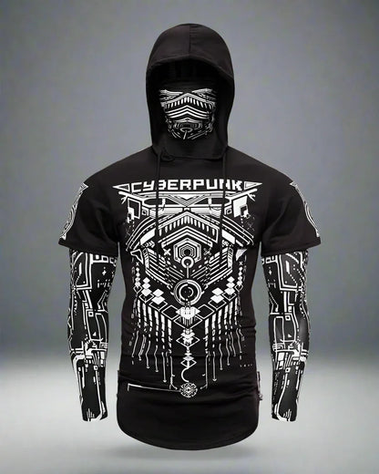 Stealthy Ninja Mask Hoodie - hooded jacket - Stylish Stealthy Ninja Mask Hoodie for All