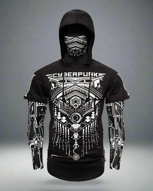Stealthy Ninja Mask Hoodie - hooded jacket - Stylish Stealthy Ninja Mask Hoodie for All