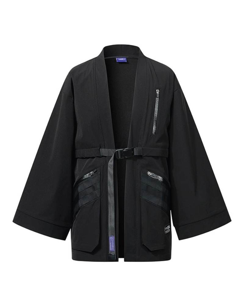 Stealthy Urban Tech Kimono -  ninja - Waterproof Urban Tech Kimono for Style and Comfort