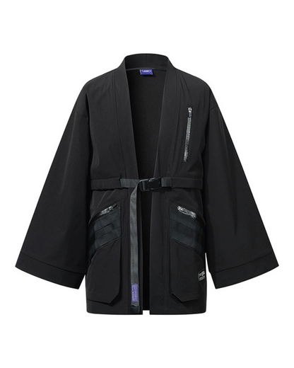 Stealthy Urban Tech Kimono -  ninja - Waterproof Urban Tech Kimono for Style and Comfort