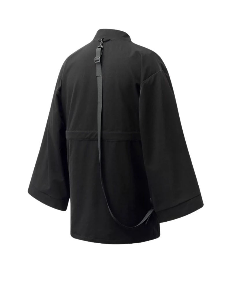 Stealthy Urban Tech Kimono -  stylish techwear - Waterproof Urban Tech Kimono for Style and Comfort
