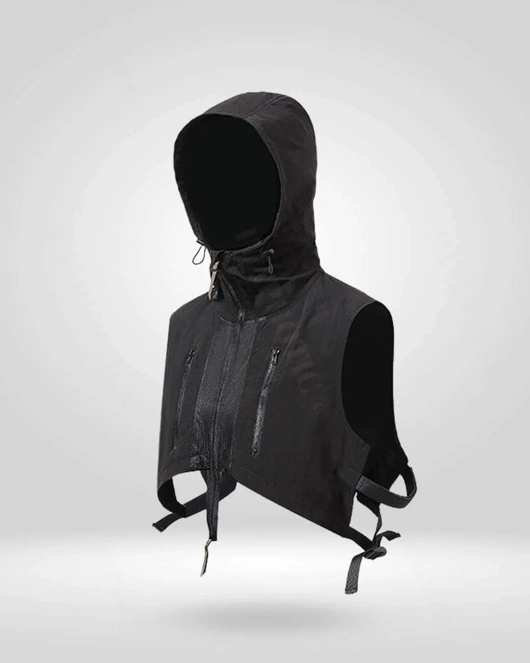 Stealthy Versatile Hooded Vest - all weather vest - Hooded Vest for All-Weather Versatility and Comfort